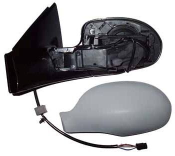 CITROEN C5- 05/08; KAPI AYNASI SOL ELEKTRİKLİ/ISITMALI 5FİŞLİ GRİ KAPAKLI (TW)