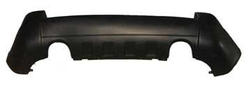 HYUNDAI TUCSON- 05/10; ARKA TAMPON SİYAH (SENSÖR DELİKSİZ/ÇİFT EGZOST DELİKLİ)(TW)