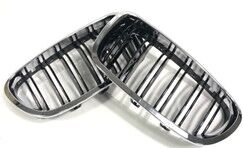 ÖN PANJUR BÖBREK KROMLU PİYANO BLACK SET M TECH ÇİFT ÇITA  BMW F10/F11/F18
