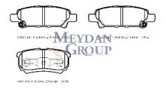 JEEP COMPASS- 07/10; ARKA FREN BALATASI 2,0/2,2/2,4 (DİSK)(105,9X32,5X15,4/85,5X35,5X15,4) (DAIWA)