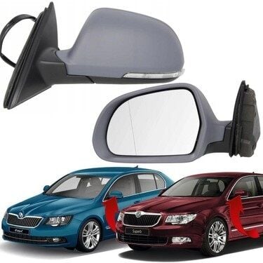 AYNA KOMPLE SOL CEVRE AYDINLAMALI KATLANIR 13 PİN SUPERB 08-15