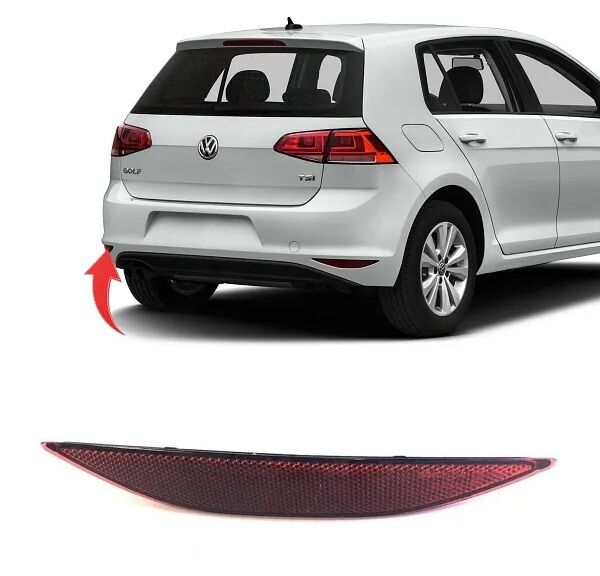REFLEKTÖR ARKA TAMPON KARARTILMIS SOL GOLF7 2013-2017