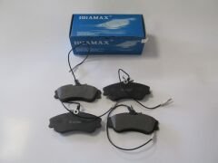 CITROEN BERLINGO- 04/08; ÖN FREN BALATASI (4 KABLOLU)(DİSK) (129,7X56X18,5) (BRAMAX)