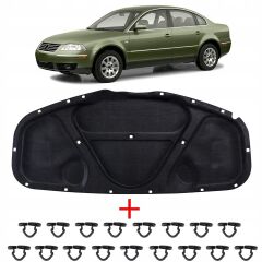 MOTOR KAPUT KEÇESİ KLİPSLİ 1.Kalite-PASSAT 2001-2005