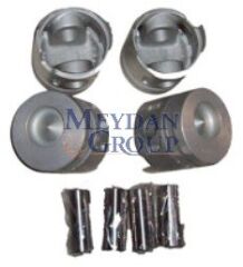 MITSUBISHI CANTER- FE635/659- 98/06; PİSTON SET 0.50 (4D32/34) 3.6/3.9cc ÇELİK(104.5X3X2X4)TIK