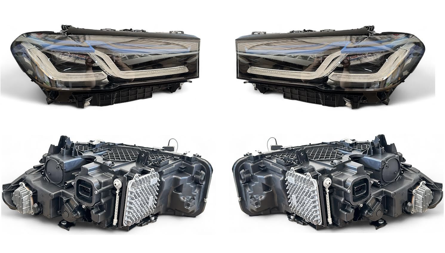 KOMPLE FAR HID LAZER XENON SAĞ SOL BEYINLER UZERINDE TAK ÇALIŞTIR BMW G30 LCI G80 2020>