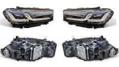 KOMPLE FAR HID LAZER XENON SAĞ SOL BEYINLER UZERINDE TAK ÇALIŞTIR BMW G30 LCI G80 2020>