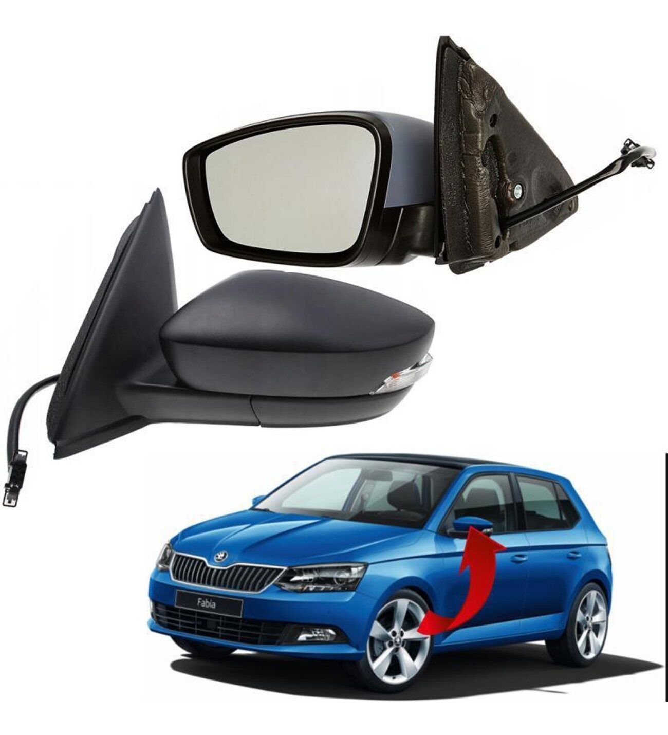 AYNA KOPMLE SOL 6 KABLOLU FABİA 2015-2019