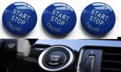 START STOP DÜĞME KAPAĞI MAVİ  BMW E60 E90 E84 E70 E71 E72