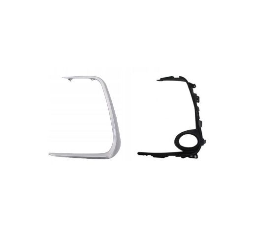 TOYOTA COROLLA- E210- 19/24; SİS LAMBA KAPAĞI SOL SİS DELİKLİ NİKELAJLI İÇ DIŞ SET (2 PARÇA)