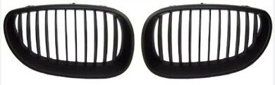 ÖN PANJUR BÖBREK SET BMW E60 + LCI MAT SIYAH  04>09