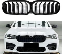 ÖN PANJUR BÖBREK PARLAK SİYAH ÇİFT ÇITALI //M5 KASA SET BMW G30+LCİ  F90 2021>>