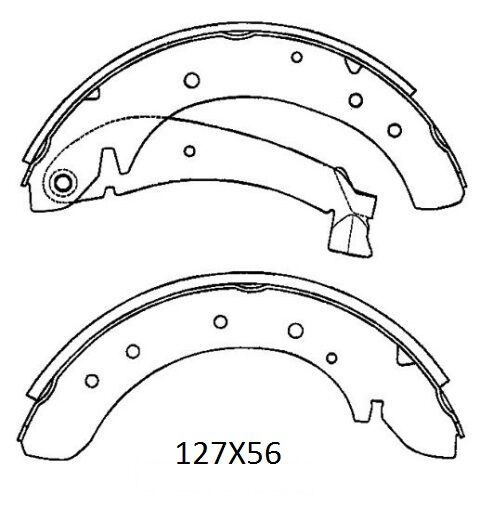 FIAT DUCATO- 97/02; ARKA FREN PABUCU 2,0/2,5/2,8 (127X56)(18 KİŞİLİK) (BRAMAX)