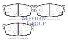 MAZDA 626- SD/HB- 98/01; ÖN FREN BALATASI (DİSK)(131,50X53X16)(FMK)