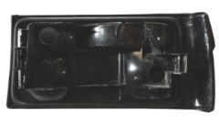 RENAULT R9- BROADWAY- 93/96; STOP LAMBASI SOL (SİYAH/KIRMIZI) (DUYSUZ) (PLEKSAN)
