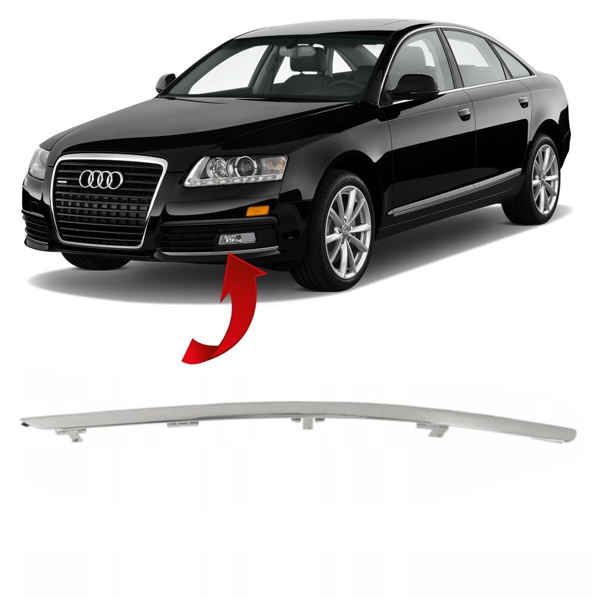 ÖN TAMPON SÜS ÇITASI SOL AUDİ A6 2009-2011
