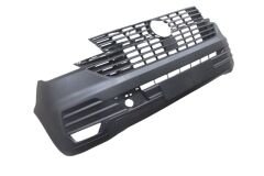 VOLKSWAGEN TRANSPORTER- T7.5- 19/24; ÖN TAMPON SİYAH SENSÖR DELİKSİZ (PANELVAN)(TYG)