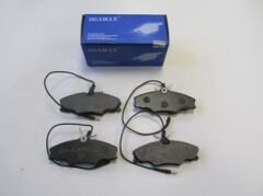 PEUGEOT 406- 95/04; ÖN FREN BALATASI (4 KABLOLU) (DİSK)(129,7X52,9X18,5)(BRAMAX)