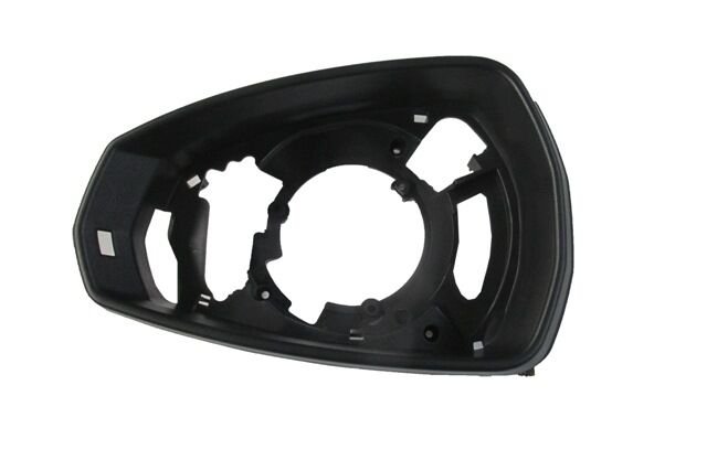 AUDI A3- SD/HB/SB- 12/16; AYNA KAPAĞI ÇERÇEVESİ SOL (SİYAH)