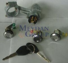 NISSAN MICRA- K11- 93/97; KONTAK KİLİT SETİ (3LÜ) (KONTAK/KAPI/BAGAJ) (TERMİKLİ)