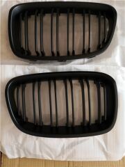 ÖN PANJUR BÖBREK MAT SİYAH ÇİFT ÇITALI SET BMW F20  2011-2014