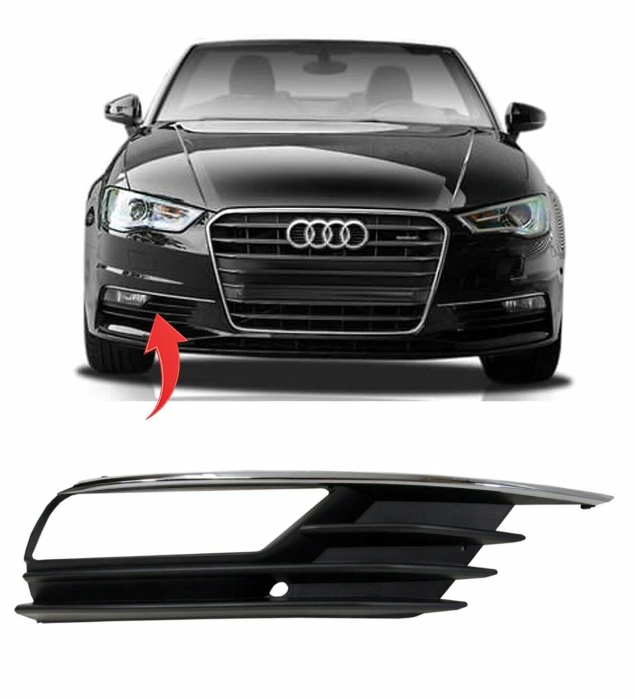 SİS KAPAGI SAG SİSLİ KROMLU A3 SEDAN 2013-2016