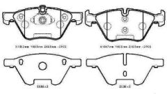 BMW 1 SERI- E87- 07/11; ÖN FREN BALATASI (KABLOSUZ)DİSK(155.2x63.50x19,50/154.7x63.50x19,50)(BRAMAX)
