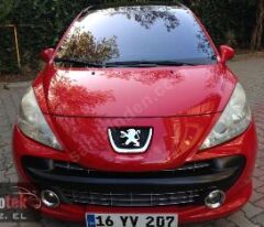 PEUGEOT 207- 06/09; ÖN TAMPON PANJURU ÜST SİYAH (IZGARA)3 KAPI SPORT TİPİ