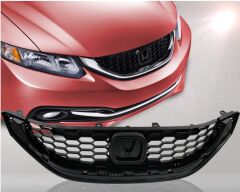HONDA CIVIC- SD- 14/16; ÖN TAMPON PANJURU ÜST NİKELAJI (TYG)