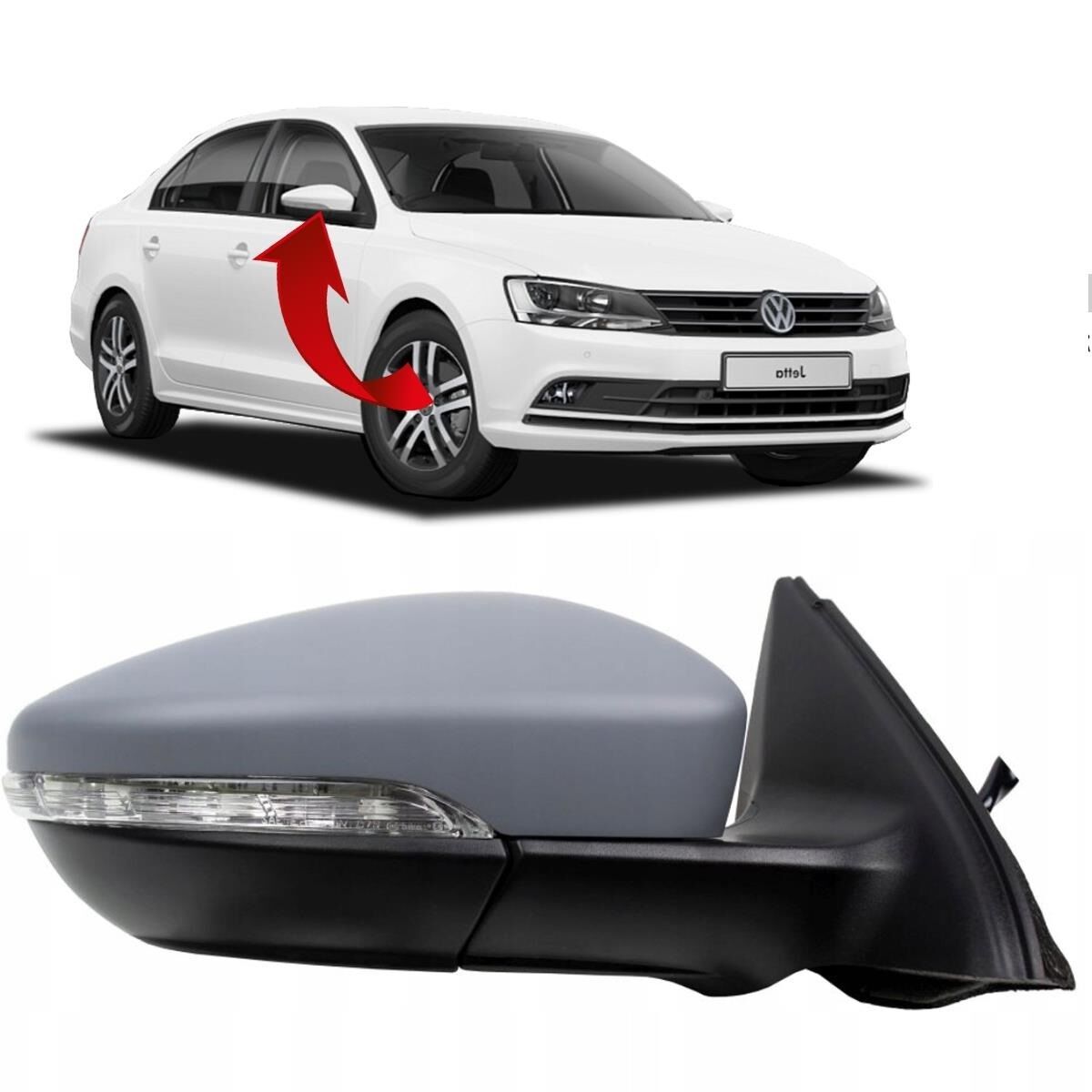 AYNA KOMPLE SAG KATLANIR 8 PİN JETTA 2011-2015