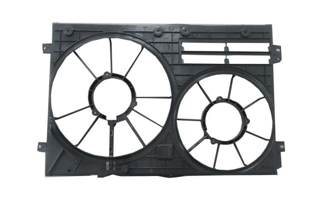 VOLKSWAGEN CADDY- 11/15; RADYATÖR VE KLİMA FAN DAVLUMBAZI BOŞ GÖVDE (ÇİFTLİ) (300W 363MM)