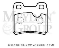 OPEL ASTRA- F- SD/HB- 92/94; ARKA FREN PABUCU 1,4/1,6/1,7cc (100X28) (BRAMAX)