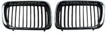 ÖN PANJUR BÖBREK MAT SİYAH KROM ÇERÇEVE SET  BMW E36 1997-1999