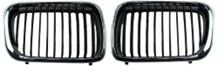 ÖN PANJUR BÖBREK MAT SİYAH KROM ÇERÇEVE SET  BMW E36 1997-1999