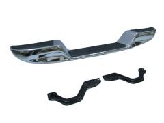 TOYOTA HILUX- PICK UP LN145- 98/01; ARKA TAMPON NİKELAJLI ALTI BOMBELİ (BAĞLANTI BRAKETLERİ İLE)