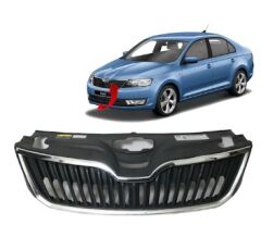 ÖN PANJUR KROM ÇERÇECE ÜST PLASTİK BİRLİKTE MAT SİYAH KOMPLE RAPİD 2013-2018