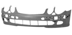 MERCEDES E CLASS- W211- 03/06; ÖN TAMPON KOYU GRİ (SİS DELİKLİ/FAR YIKAMALI)(AVANGARDE)(TW)
