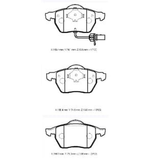 Audi A6 Ön Fren Balatası 1,8t/1,9/2,0/2,4/2,8