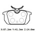 Alfa Romeo 155 Arka Fren Balatası 1.7/1.8/1,9/2,0cc (1993-1997)