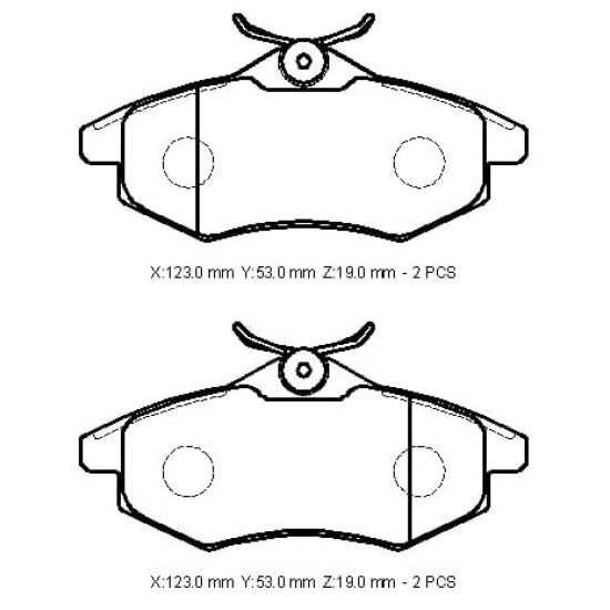 Citroen C3 Ön Fren Balatası 1,1/1,4/1,4hdı (2003-2009)