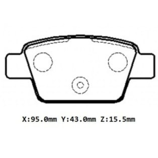 Alfa Romeo Mito Arka Fren Balatası 1,3/1,4/1,6 (2008-2016)