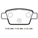 Alfa Romeo Mito Arka Fren Balatası 1,3/1,4/1,6 (2008-2016)