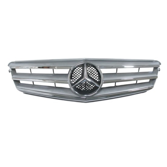 Mercedes C Class- W204 Ön Panjur Gümüş Gri (2011-2013)