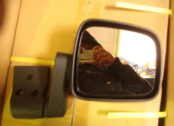 Jeep Wrangler Kapı Aynası Sol Manuel Siyah (2003-2006)