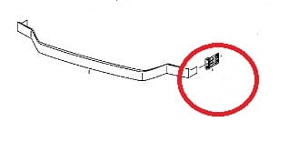 Volkswagen Crafter Panjur Alt Çıtası Braketi Sağ/sol Set 2 Parça (2012-2017) OEM 2E0853733