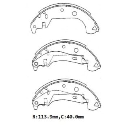 Fiat Doblo Arka Fren Pabucu (2001-2005)