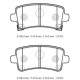 OPEL INSIGNIA- 09/17; ARKA FREN BALATASI 1,4/1,6/1,8/2,0 (DİSK)(106,4X47,4X17,3)(BRAMAX) - Yedek Parça | Parça Dükkanda