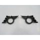Peugeot 207 Sis Lamba Kapağı Sağ/sol Set Sis Delikli Çerçevesi Gri