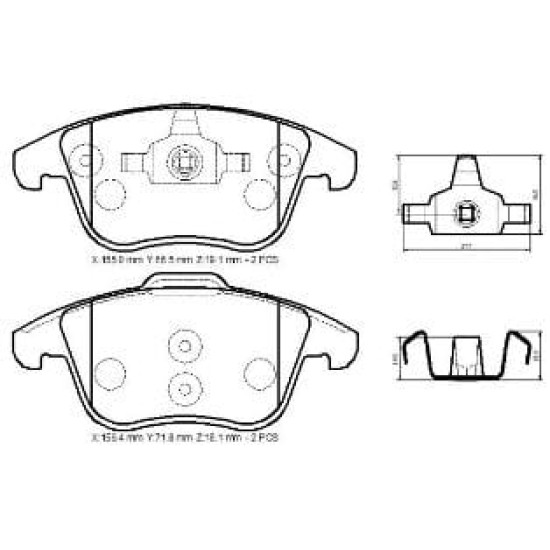 Volvo S60 Ön Fren Balatası T3/t4/t5/t6 (2010-2013)