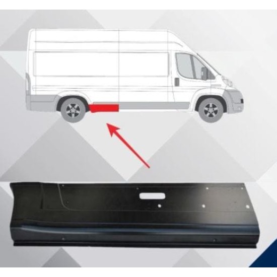 Peugeot Boxer Arka Çamurluk Ağzı Alt Sacı Sağ (2007-2013)